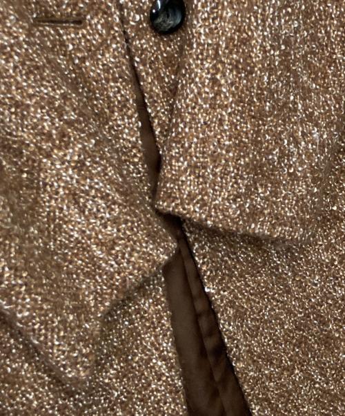 SANYOCOAT（サンヨーコート）SANYOCOAT (サンヨーコート) ノーカラーコート ブラウン サイズ:38の古着・服飾アイテム