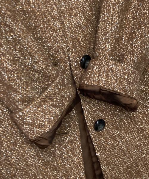 SANYOCOAT（サンヨーコート）SANYOCOAT (サンヨーコート) ノーカラーコート ブラウン サイズ:38の古着・服飾アイテム