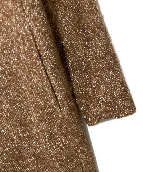 SANYOCOAT（サンヨーコート）SANYOCOAT (サンヨーコート) ノーカラーコート ブラウン サイズ:38の古着・服飾アイテム