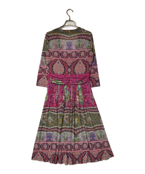 ETRO（エトロ）ETRO (エトロ) ペイズリー柄ワンピース ピンク サイズ:44の古着・服飾アイテム