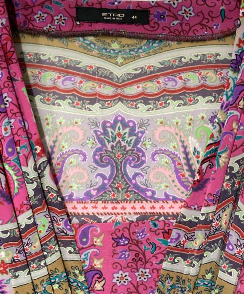 ETRO（エトロ）ETRO (エトロ) ペイズリー柄ワンピース ピンク サイズ:44の古着・服飾アイテム