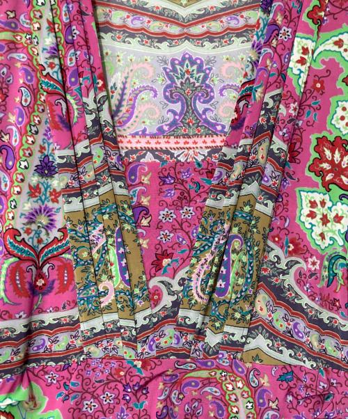 ETRO（エトロ）ETRO (エトロ) ペイズリー柄ワンピース ピンク サイズ:44の古着・服飾アイテム