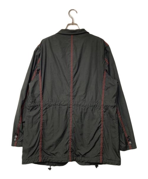 COMME des GARCONS HOMME（コムデギャルソン オム）COMME des GARCONS HOMME (コムデギャルソン オム) ステッチデザイン ドローコード テーラードジャケット ブラック サイズ:Lの古着・服飾アイテム