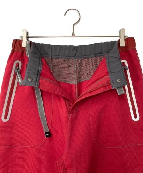 and wander（アンドワンダー）and wander (アンドワンダー) ベントパンツ レッド サイズ:4の古着・服飾アイテム