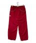 and wander (アンドワンダー) ベントパンツ レッド サイズ:4：6000円