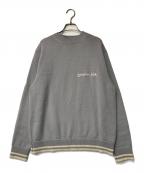 Diorディオール）の古着「アルパカウール ロゴ刺繍ニット」｜グレー