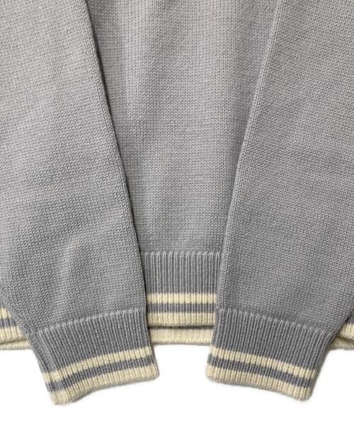 Dior（ディオール）Dior (ディオール) アルパカウール ロゴ刺繍ニット グレー サイズ:Sの古着・服飾アイテム