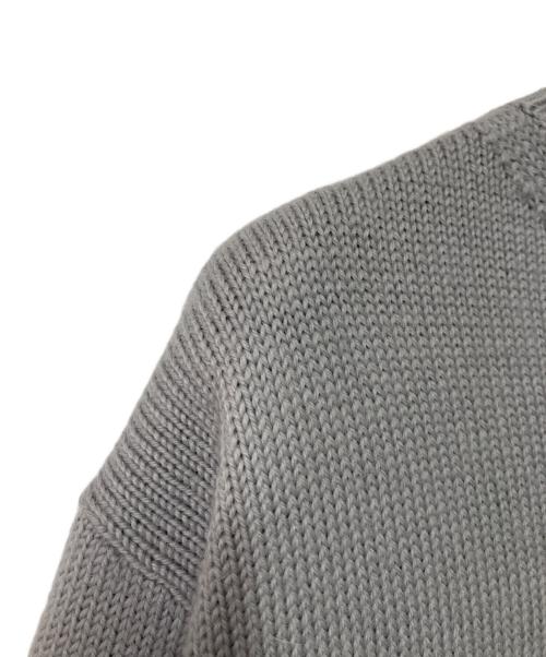 Dior（ディオール）Dior (ディオール) アルパカウール ロゴ刺繍ニット グレー サイズ:Sの古着・服飾アイテム