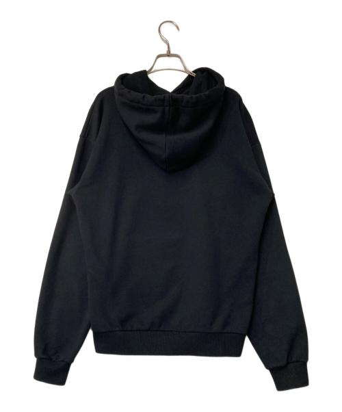 CELINE（セリーヌ）CELINE (セリーヌ) ロゴ スウェットプルオーバーパーカー ブラック サイズ:XSの古着・服飾アイテム