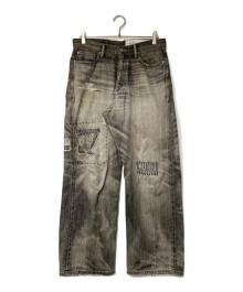 NEIGHBORHOOD（ネイバーフッド）の古着「SAVAGE DENIM DP WIDE PANTS」｜グレー