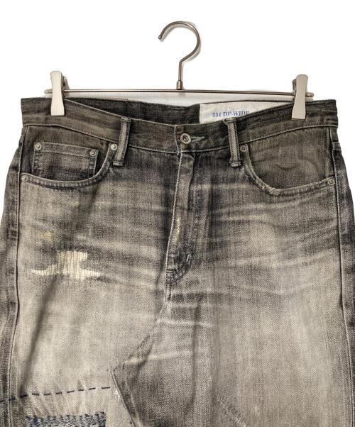 NEIGHBORHOOD（ネイバーフッド）NEIGHBORHOOD (ネイバーフッド) SAVAGE DENIM DP WIDE PANTS グレー サイズ:Sの古着・服飾アイテム