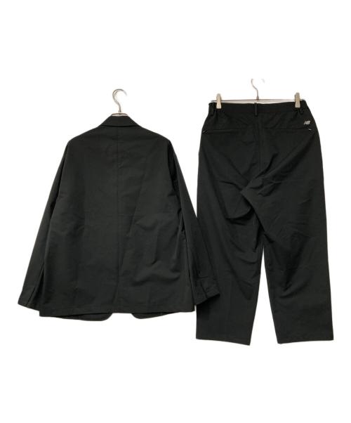 NEW BALANCE（ニューバランス）NEW BALANCE (ニューバランス) MET24 Relax Single Jacket / MET24 Wide Tapered Fit パンツ ブラック サイズ:Ｓ 未使用品の古着・服飾アイテム