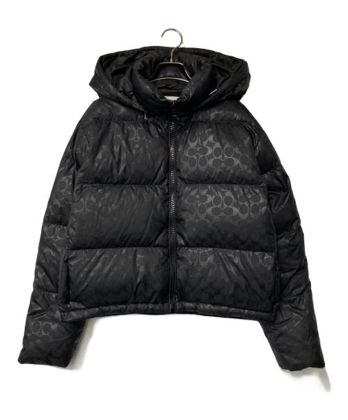 COACH（コーチ）COACH (コーチ) シグネチャーダウンジャケット ブラック サイズ:Sの古着・服飾アイテム