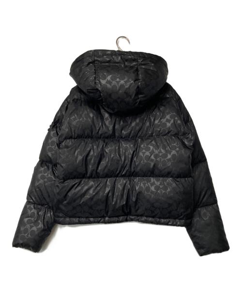 COACH（コーチ）COACH (コーチ) シグネチャーダウンジャケット ブラック サイズ:Sの古着・服飾アイテム