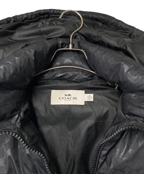COACH（コーチ）COACH (コーチ) シグネチャーダウンジャケット ブラック サイズ:Sの古着・服飾アイテム