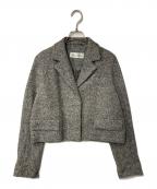 MaxMaraマックスマーラ）の古着「アルパカ混ウールショートジャケット」｜グレー