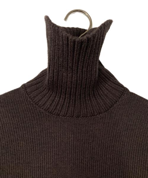 Zanone（ザノーネ）Zanone (ザノーネ) ミドルゲージタートルネックニット イタリア製 ブラウン サイズ:46の古着・服飾アイテム