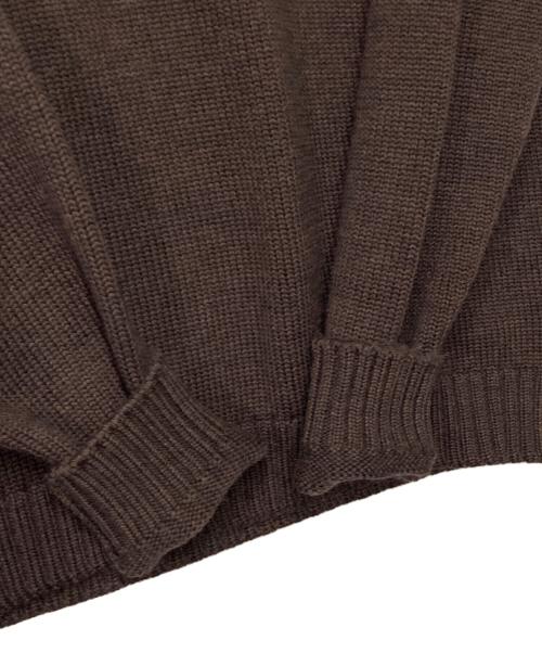 Zanone（ザノーネ）Zanone (ザノーネ) ミドルゲージタートルネックニット イタリア製 ブラウン サイズ:46の古着・服飾アイテム