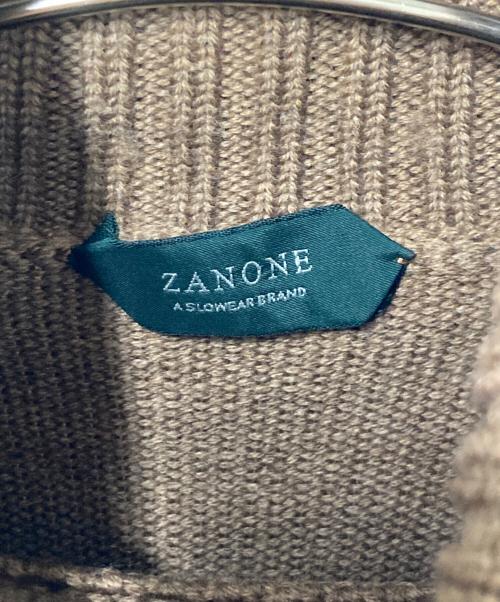 Zanone（ザノーネ）Zanone (ザノーネ) タートルネックニット イタリア製 ブラウン サイズ:46の古着・服飾アイテム