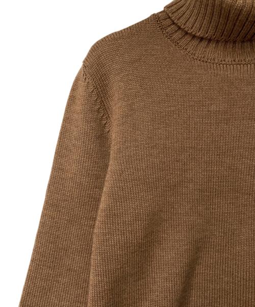 Zanone（ザノーネ）Zanone (ザノーネ) タートルネックニット イタリア製 ブラウン サイズ:46の古着・服飾アイテム