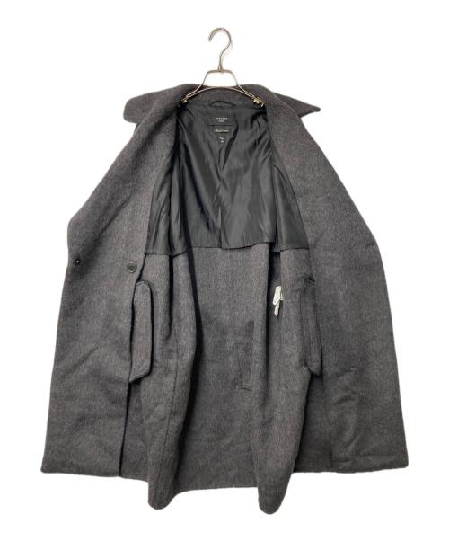 WEEKEND Max Mara（ウィークエンド マックスマーラ）WEEKEND Max Mara (ウィークエンド マックスマーラ) アルパカ混ダブルシャギーチェスターコート グレー サイズ:36の古着・服飾アイテム