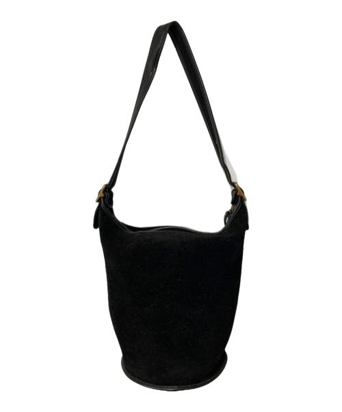 COACH（コーチ）COACH (コーチ) スエード ワンショルダーバッグ ブラックの古着・服飾アイテム