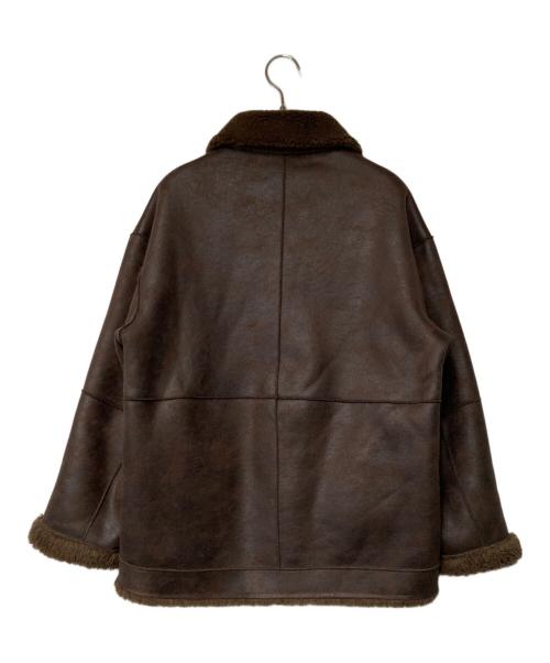 BEAUTY&YOUTH（ビューティーアンドユース）BEAUTY&YOUTH (ビューティーアンドユース) ボア×フェイクムートン リバーシブルジャケット ブラウン サイズ:Mの古着・服飾アイテム