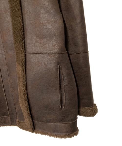 BEAUTY&YOUTH（ビューティーアンドユース）BEAUTY&YOUTH (ビューティーアンドユース) ボア×フェイクムートン リバーシブルジャケット ブラウン サイズ:Mの古着・服飾アイテム