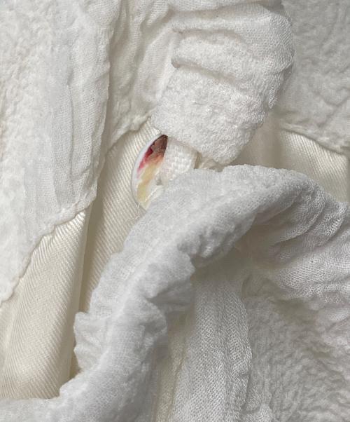 LE CIEL BLEU（ルシェルブルー）LE CIEL BLEU (ルシェルブルー) ジャガードキャミワンピース ホワイト サイズ:36の古着・服飾アイテム