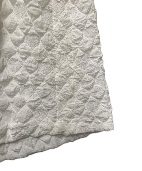 LE CIEL BLEU（ルシェルブルー）LE CIEL BLEU (ルシェルブルー) ジャガードキャミワンピース ホワイト サイズ:36の古着・服飾アイテム