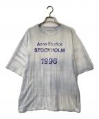 Acne studiosアクネ ストゥディオス）の古着「1996 Stamp T-shirt」｜ホワイト×ブルー