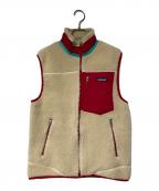 Patagoniaパタゴニア）の古着「CLASSIC RETRO-X VEST」｜ベージュ×レッド