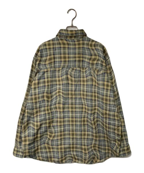 SSZ（エスエスズィー）SSZ (エスエスズィー) FUNK CHK Shirt グレー×イエロー サイズ:Sの古着・服飾アイテム