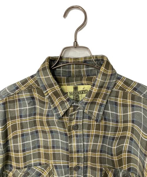 SSZ（エスエスズィー）SSZ (エスエスズィー) FUNK CHK Shirt グレー×イエロー サイズ:Sの古着・服飾アイテム