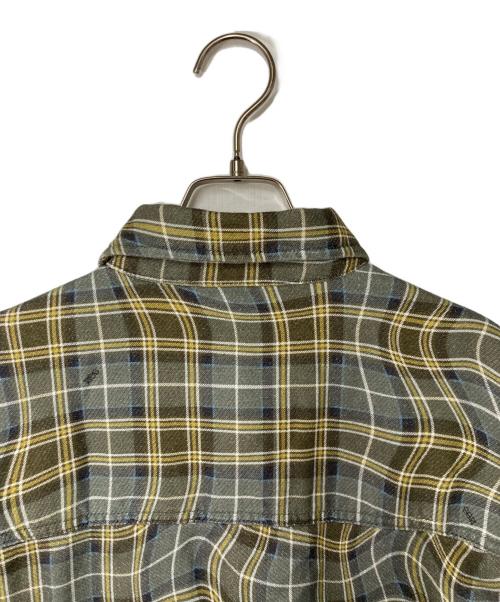 SSZ（エスエスズィー）SSZ (エスエスズィー) FUNK CHK Shirt グレー×イエロー サイズ:Sの古着・服飾アイテム
