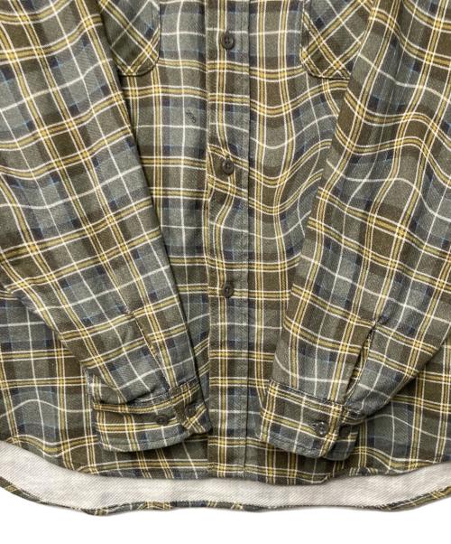 SSZ（エスエスズィー）SSZ (エスエスズィー) FUNK CHK Shirt グレー×イエロー サイズ:Sの古着・服飾アイテム