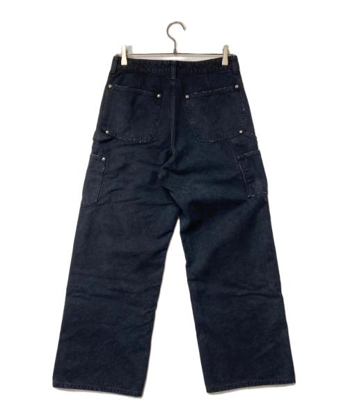 Vuja De（ヴジャデ）VUJA DE (ヴジャデ) ダメージ加工 ダブルニーペインターパンツ ネイビー サイズ:Sの古着・服飾アイテム