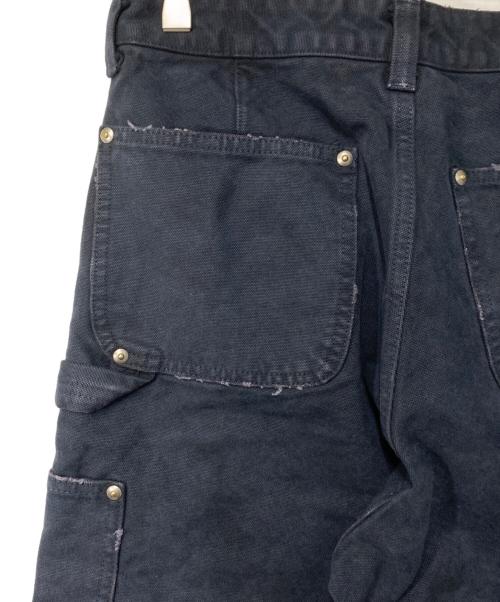 Vuja De（ヴジャデ）VUJA DE (ヴジャデ) ダメージ加工 ダブルニーペインターパンツ ネイビー サイズ:Sの古着・服飾アイテム