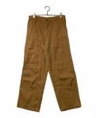 BRAIN DEADブレインデッド）の古着「ブル デニム ダブルニー ユーティリティ パンツ」｜ブラウン