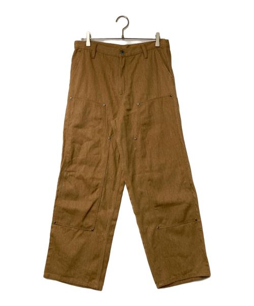BRAIN DEAD（ブレインデッド）BRAIN DEAD (ブレインデッド) ブル デニム ダブルニー ユーティリティ パンツ ブラウン サイズ:W30の古着・服飾アイテム