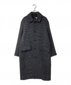 ATONエイトン）の古着「AIR DOUBLE MELTON LODEN COAT」｜グレー×ネイビー