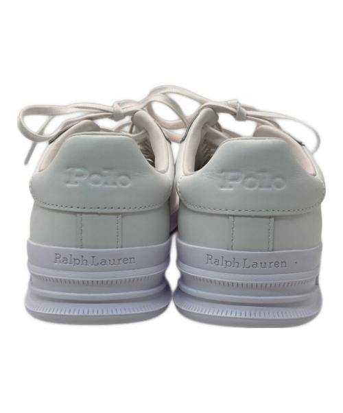 POLO RALPH LAUREN（ポロ・ラルフローレン）POLO RALPH LAUREN (ポロ・ラルフローレン) ポニーエンボス ローカットスニーカー ホワイト サイズ:26の古着・服飾アイテム