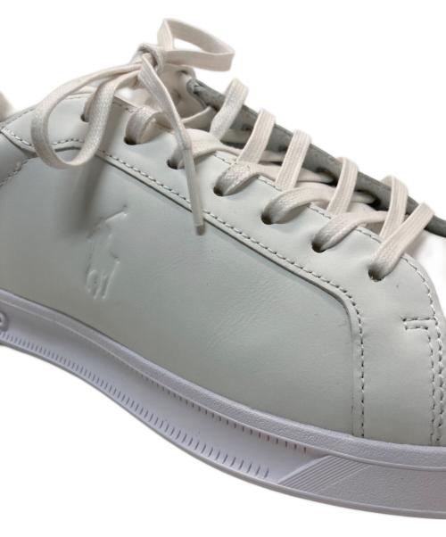 POLO RALPH LAUREN（ポロ・ラルフローレン）POLO RALPH LAUREN (ポロ・ラルフローレン) ポニーエンボス ローカットスニーカー ホワイト サイズ:26の古着・服飾アイテム