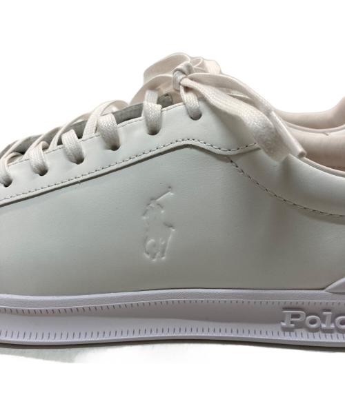 POLO RALPH LAUREN（ポロ・ラルフローレン）POLO RALPH LAUREN (ポロ・ラルフローレン) ポニーエンボス ローカットスニーカー ホワイト サイズ:26の古着・服飾アイテム