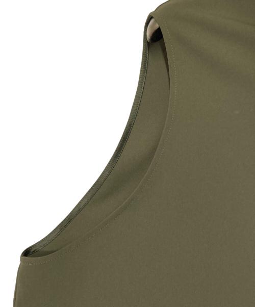 MM6 Maison Margiela（エムエムシックスメゾンマルジェラ）MM6 Maison Margiela (エムエムシックスメゾンマルジェラ) アシンメトリーワンピース カーキ サイズ:42の古着・服飾アイテム