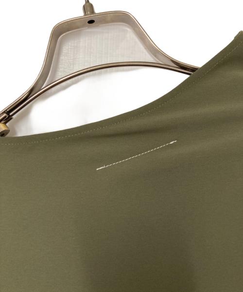MM6 Maison Margiela（エムエムシックスメゾンマルジェラ）MM6 Maison Margiela (エムエムシックスメゾンマルジェラ) アシンメトリーワンピース カーキ サイズ:42の古着・服飾アイテム