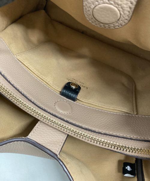 Kate Spade（ケイトスペード）Kate Spade (ケイトスペード) ノット ミディアム クロスボディ トート ピンク×アイボリーの古着・服飾アイテム