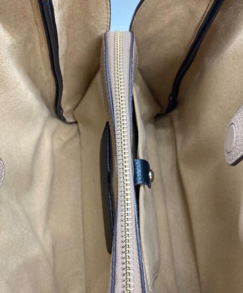 Kate Spade（ケイトスペード）Kate Spade (ケイトスペード) ノット ミディアム クロスボディ トート ピンク×アイボリーの古着・服飾アイテム