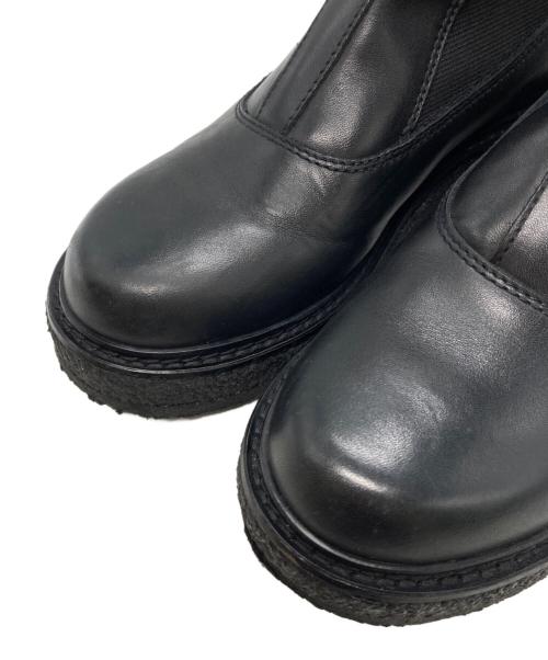 EMPORIO ARMANI（エンポリオアルマーニ）EMPORIO ARMANI (エンポリオアルマーニ) 厚底サイドゴアブーツ ブラック サイズ:6の古着・服飾アイテム