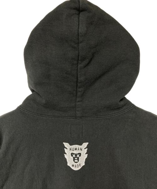 HUMAN MADE（ヒューマンメイド）HUMAN MADE (ヒューマンメイド) KAWS (カウズ) PIZZA HOODIE グレー サイズ:Lの古着・服飾アイテム